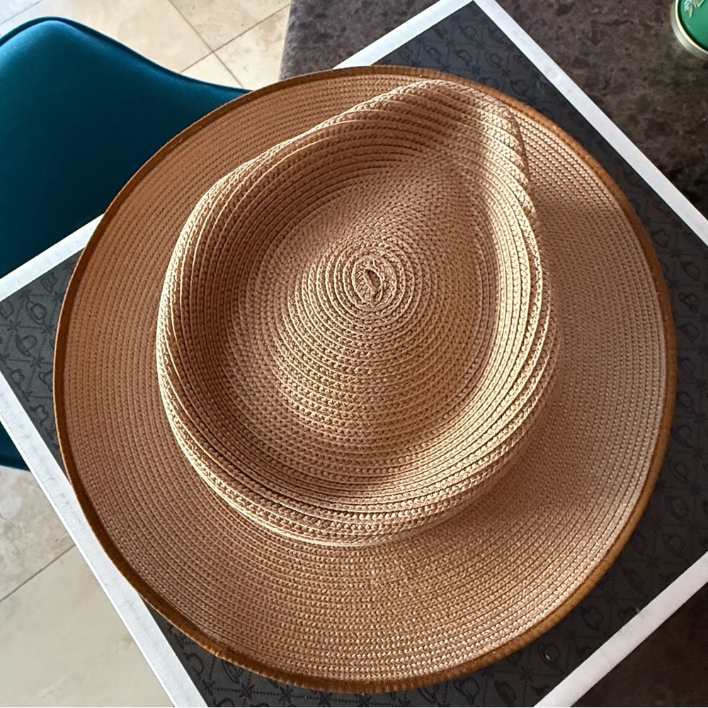 Stetson Stratoliner Milan Fedora, Cognac, Size 7 3/8 (59) - Picture 9 of 11